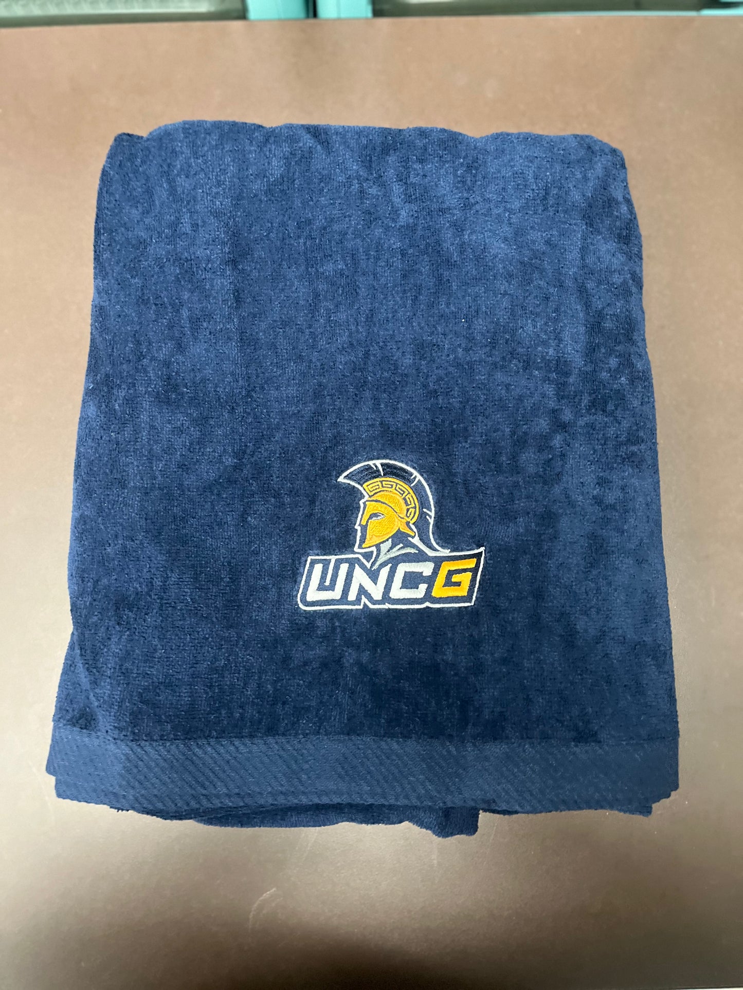 100% Cotton UNCG Embroidered Beach Towel