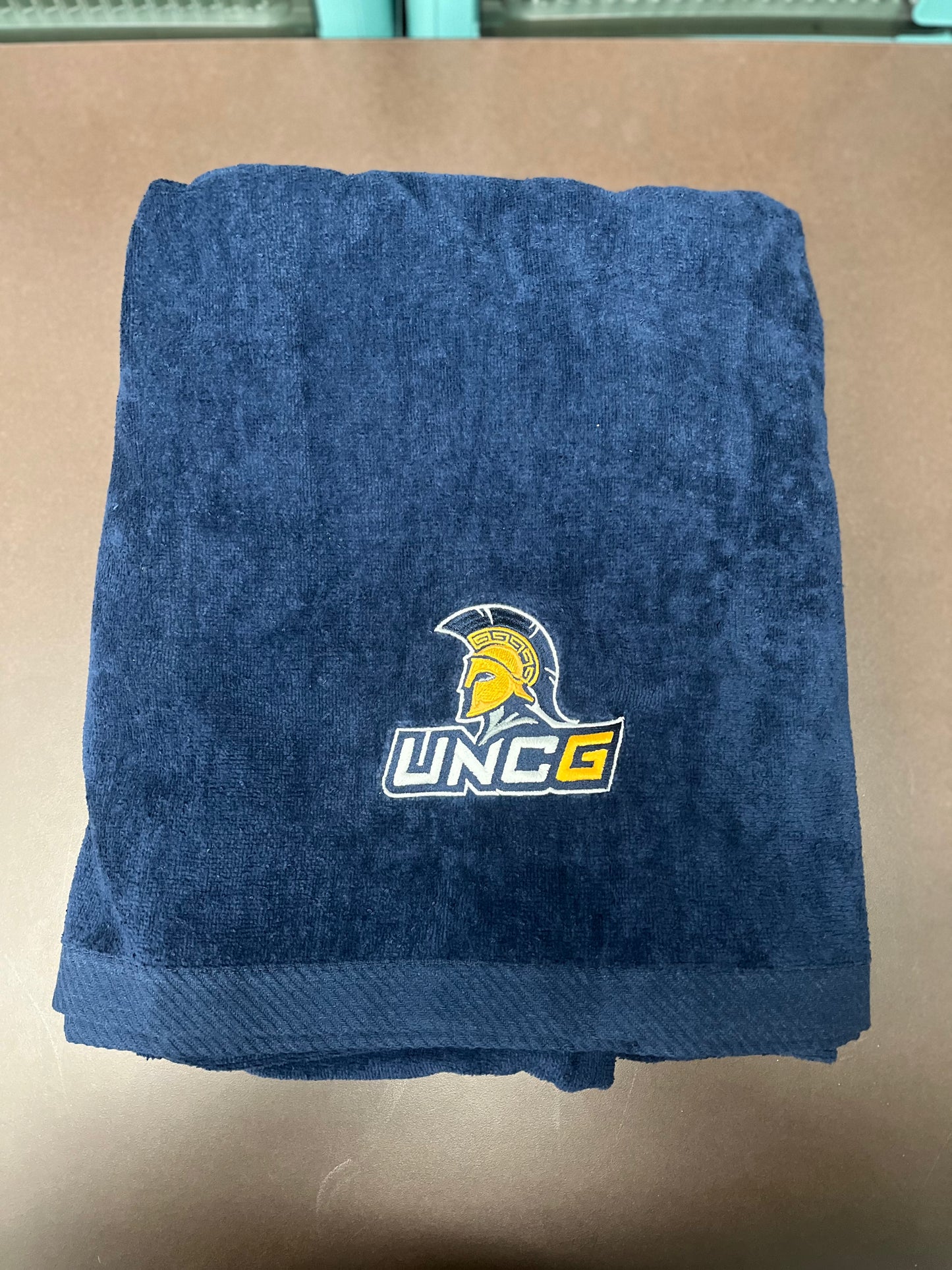 100% Cotton UNCG Embroidered Beach Towel