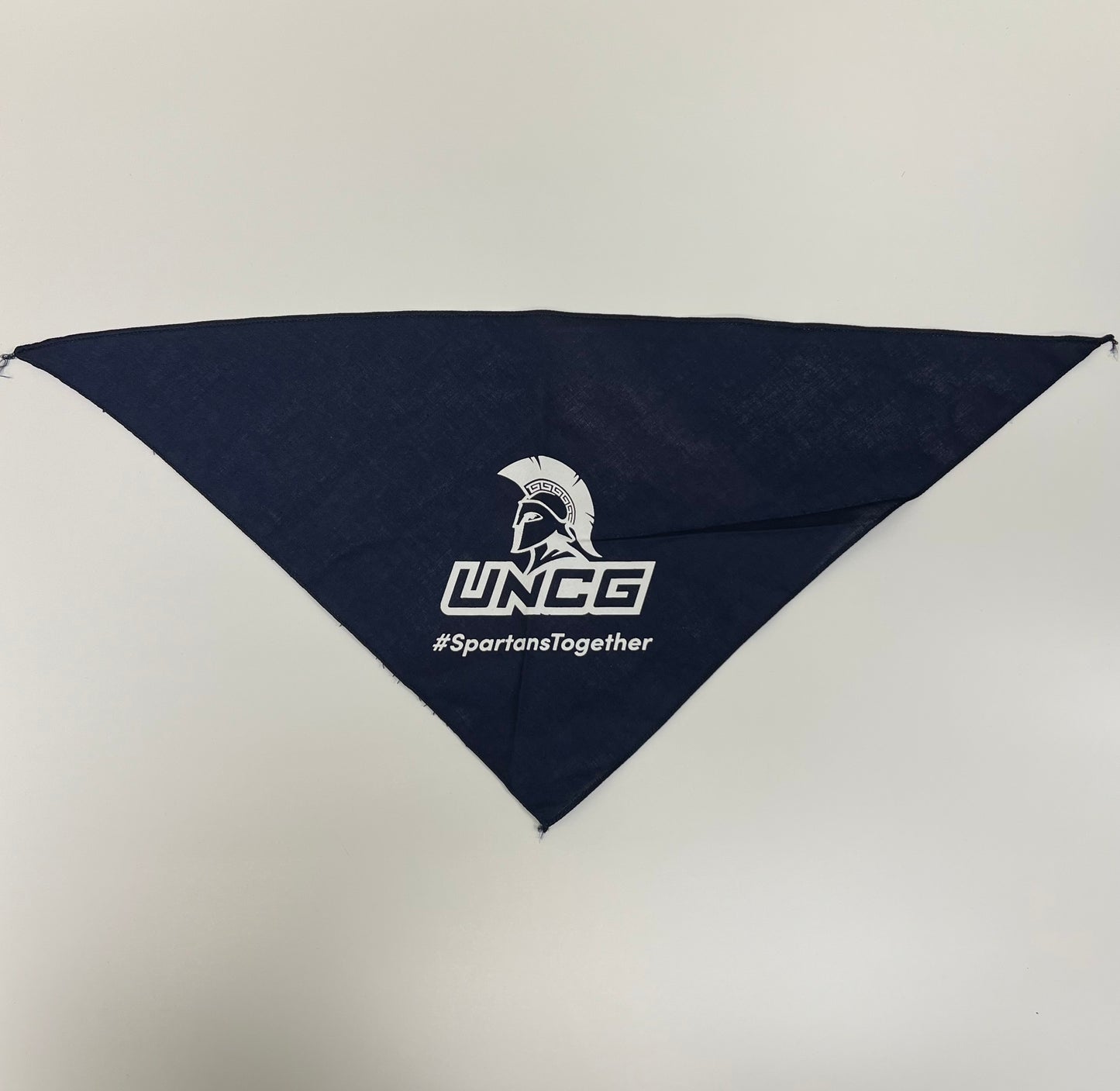 Navy Small-Medium Pet Bandana - #SpartansTogether with Spartan Logo