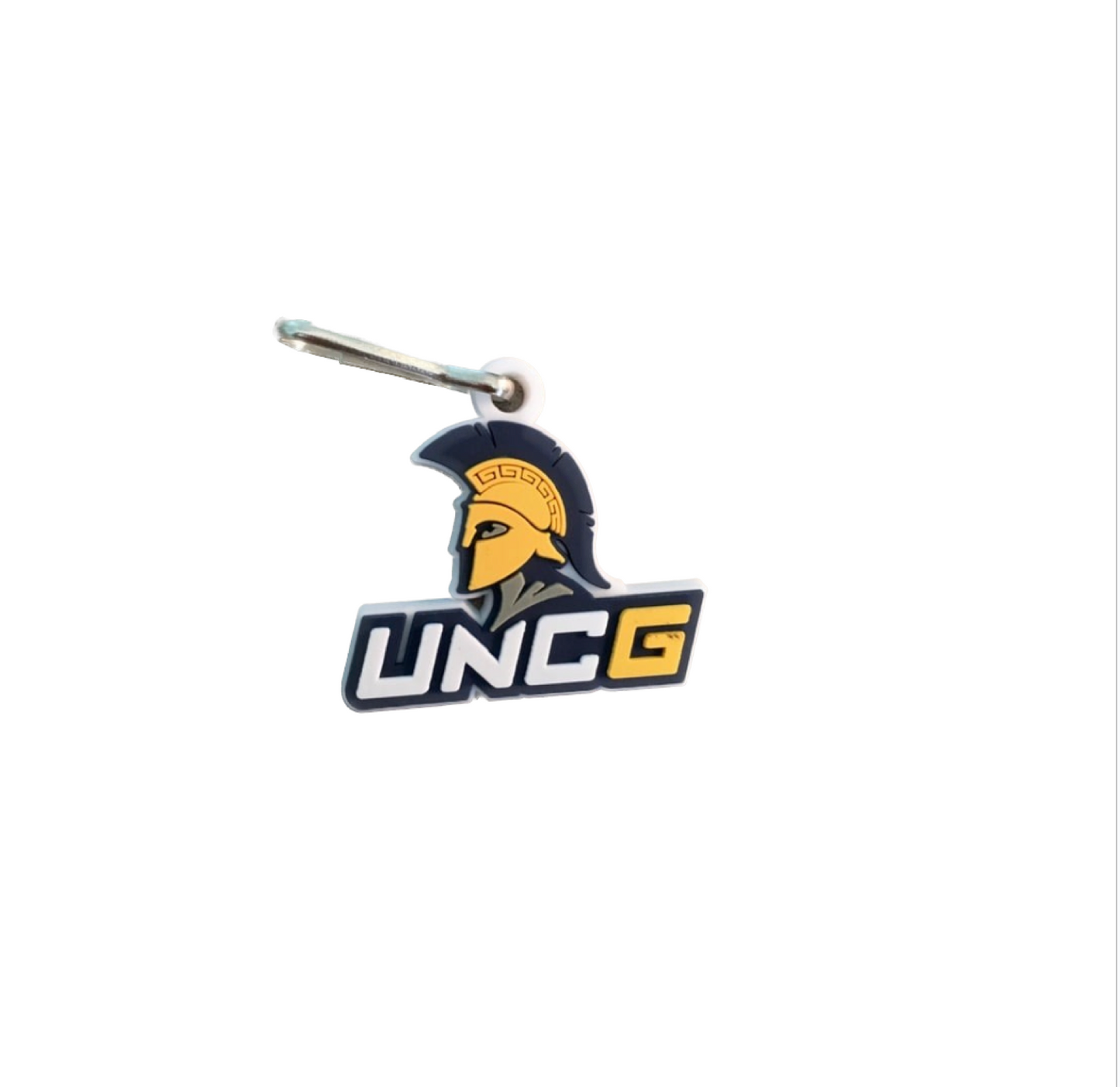 Zipper Pull - Spartan + UNCG logo in soft PVC material (1.5" size)