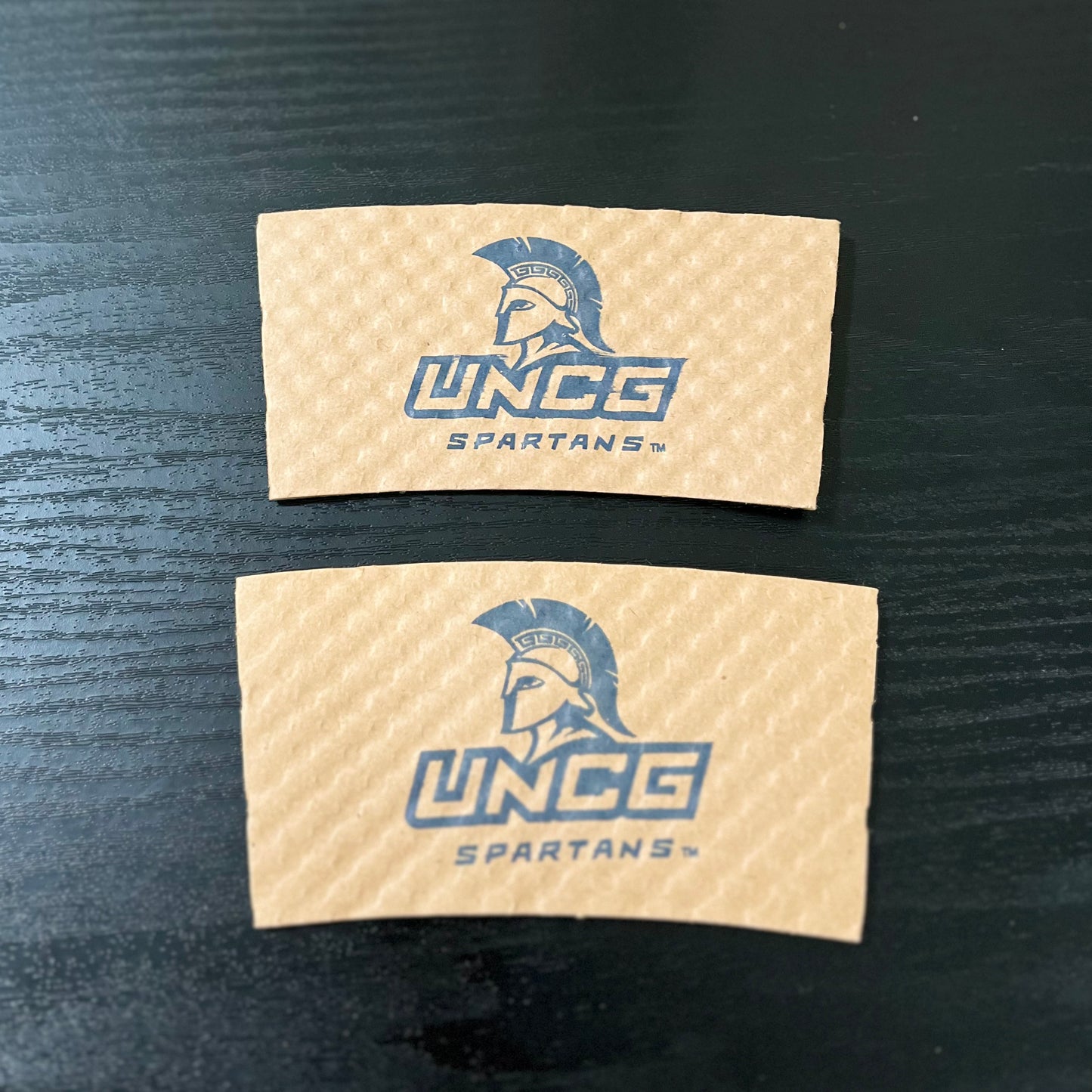 Paper Cup Sleeves - Spartan UNCG Logo