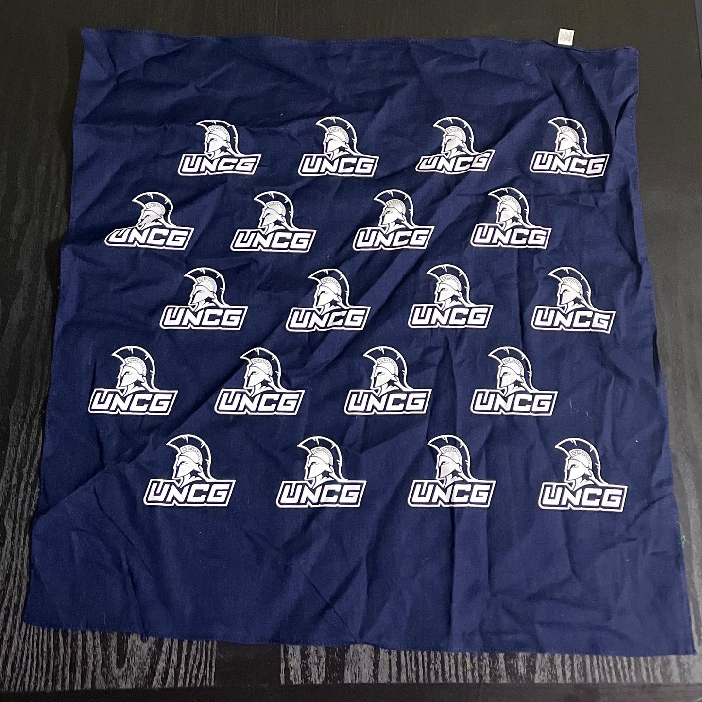 Bandana- Spartan Lockup Imprint (White), Navy