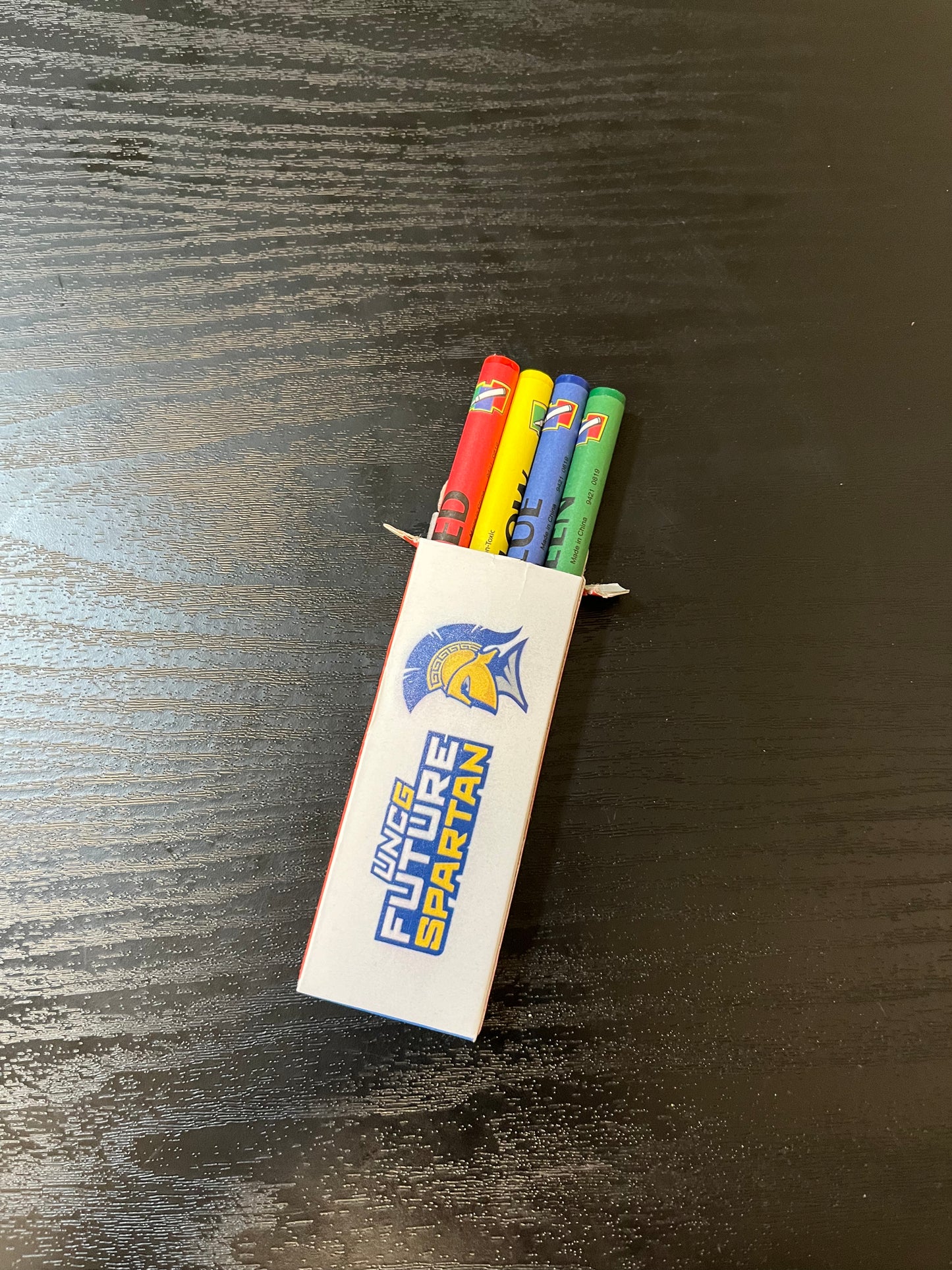 Crayons - 4 pack with Future Spartan logo