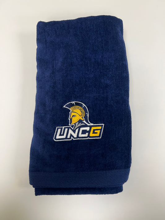 100% Cotton UNCG Embroidered Beach Towel