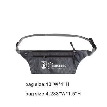 Fanny Pack - Grey with UNCG Find your way here logo